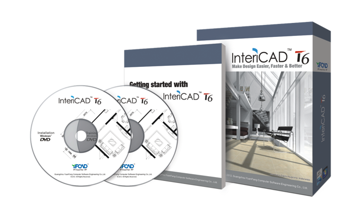 InteriCAD T6 belsőépítészeti tervező program doboza